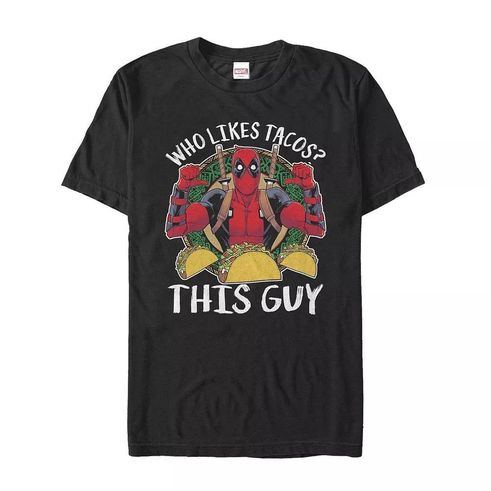 Men's Marvel Comics Deadpool "Who Likes Tacos?" Tee,  Product Image