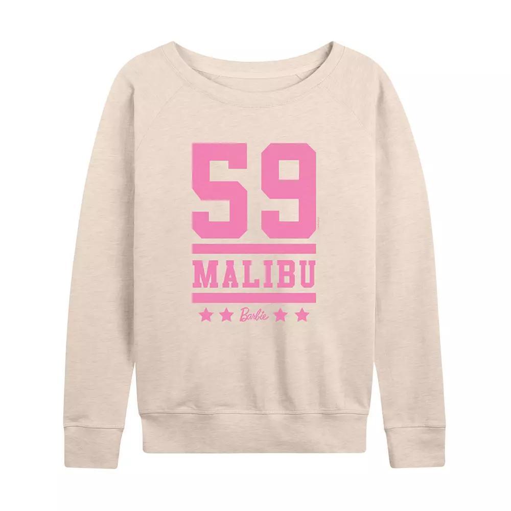 Women's Barbie® 59 Malibu Graphic French Terry Long Sleeve Tee,  Product Image