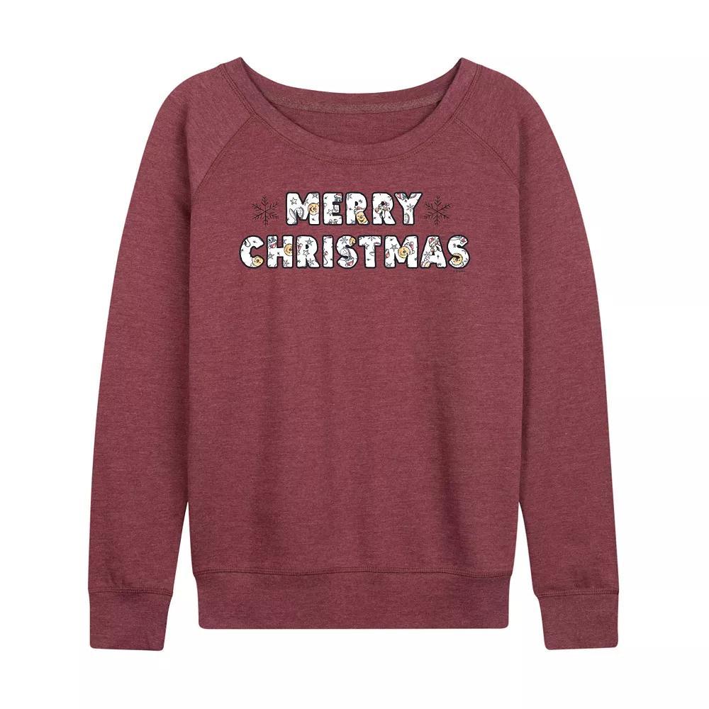 Women's Pokemon Pikachu Eevee Retro French Terry Long Sleeve Tee,  Product Image