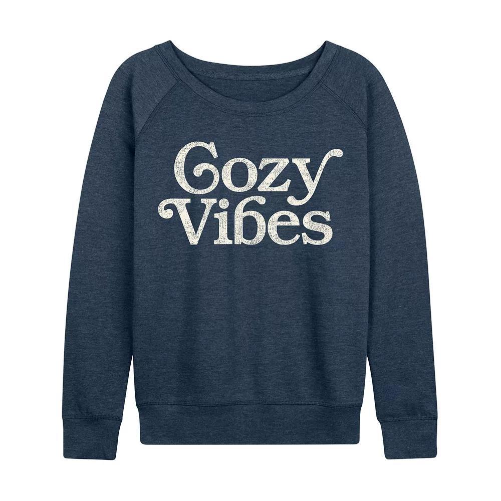 Women's Cozy Vibes French Terry Long Sleeve Tee, Girl's,  Product Image
