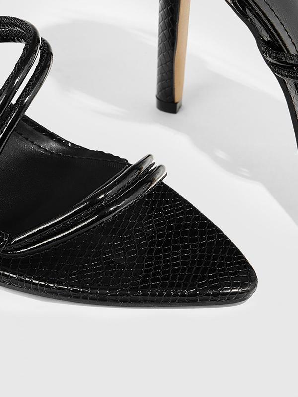 Belt Buckle Hollow Split-Joint Pumps Sandals Product Image