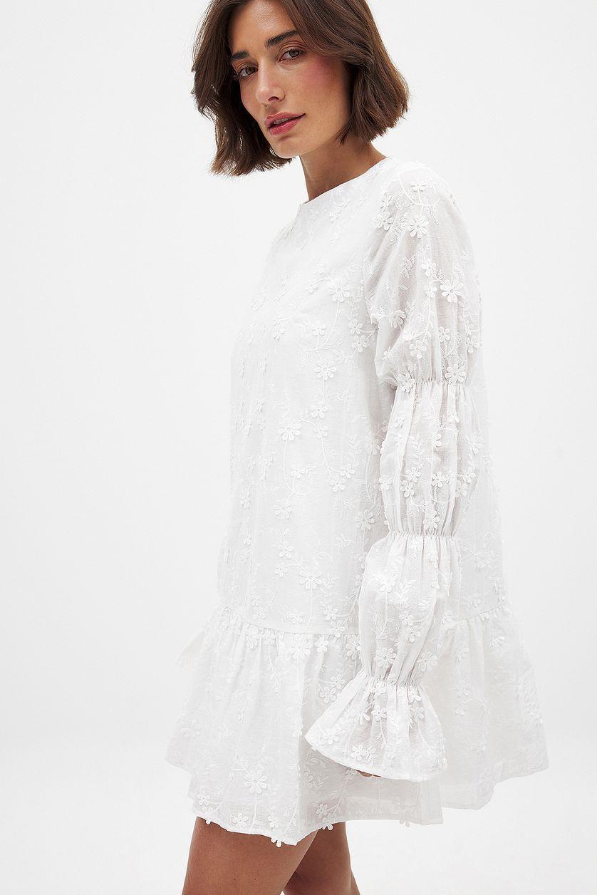 Sleeve Detail Deep Back Dress Product Image