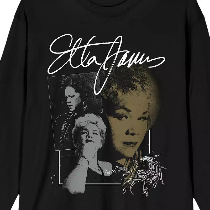 Men's Etta James Signature Graphic Tee, Size: Small, Black Product Image