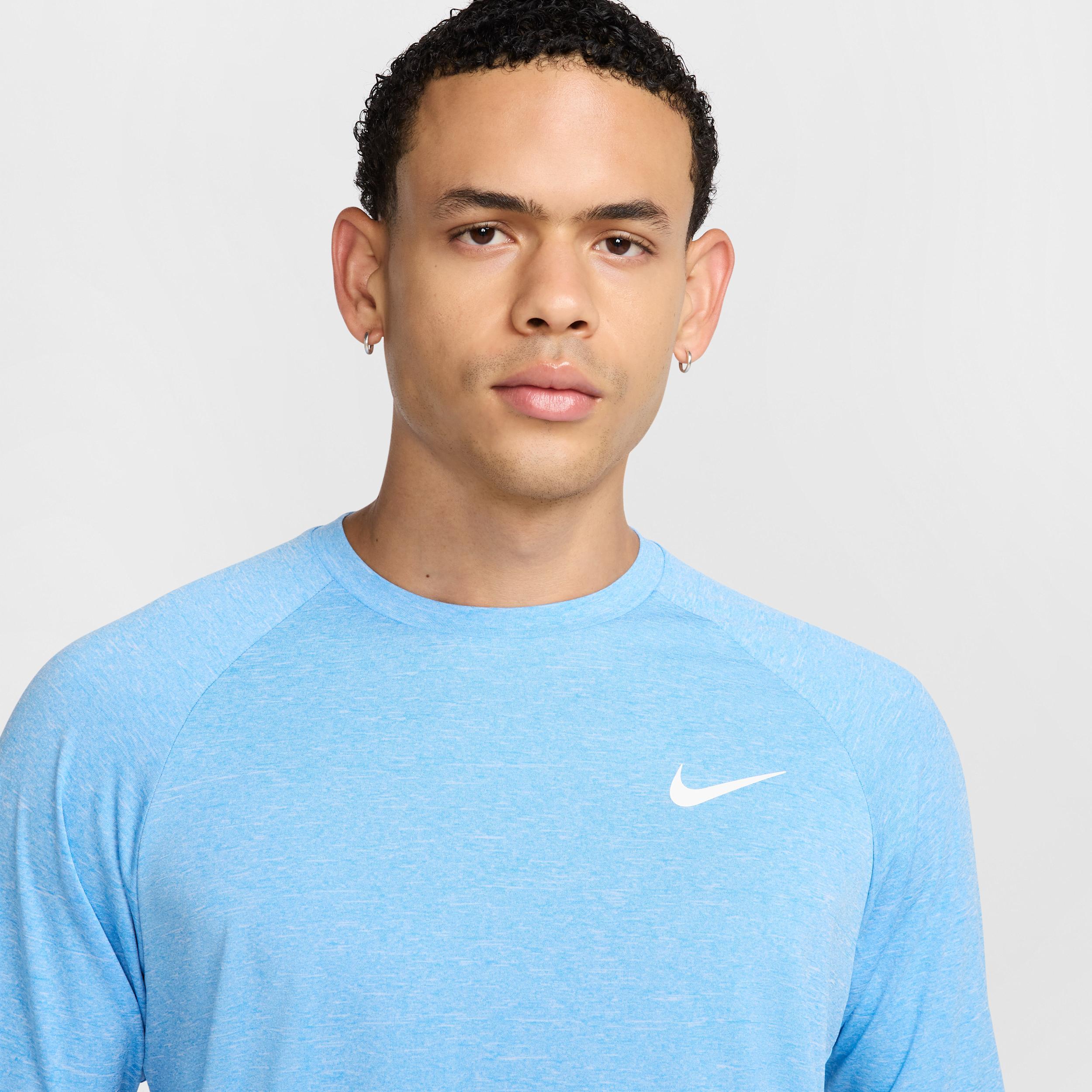 Nike Men's Heathered Long-Sleeve Hydroguard Swim Shirt Product Image