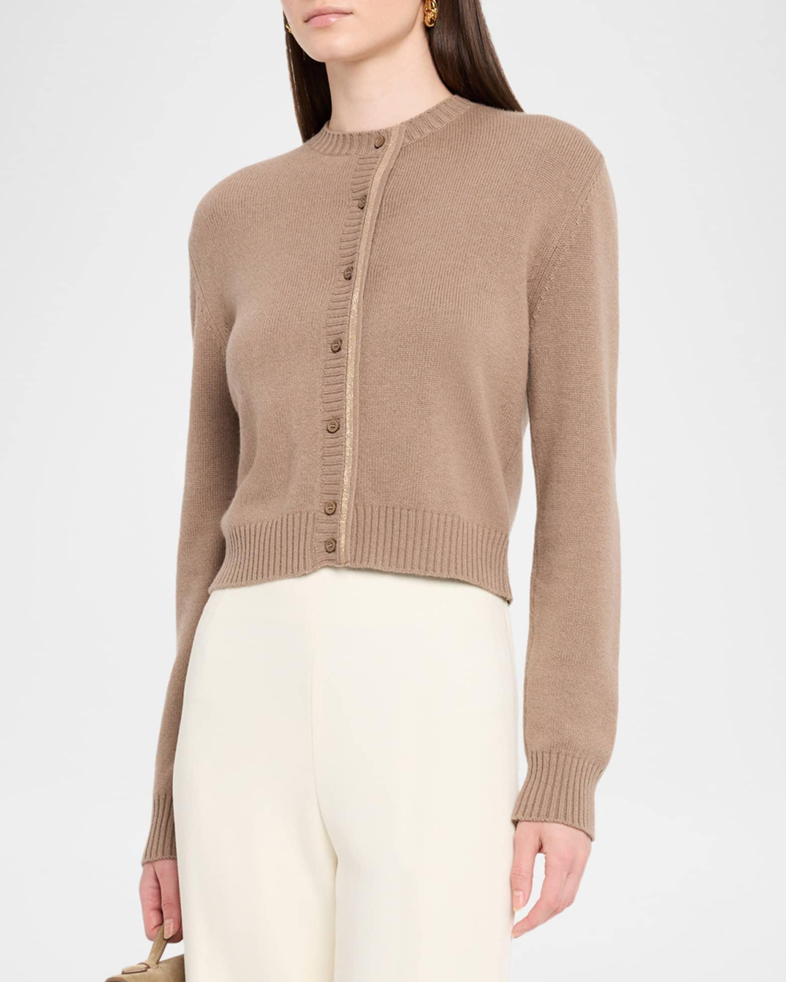 Beaded Crewneck Cardigan Product Image