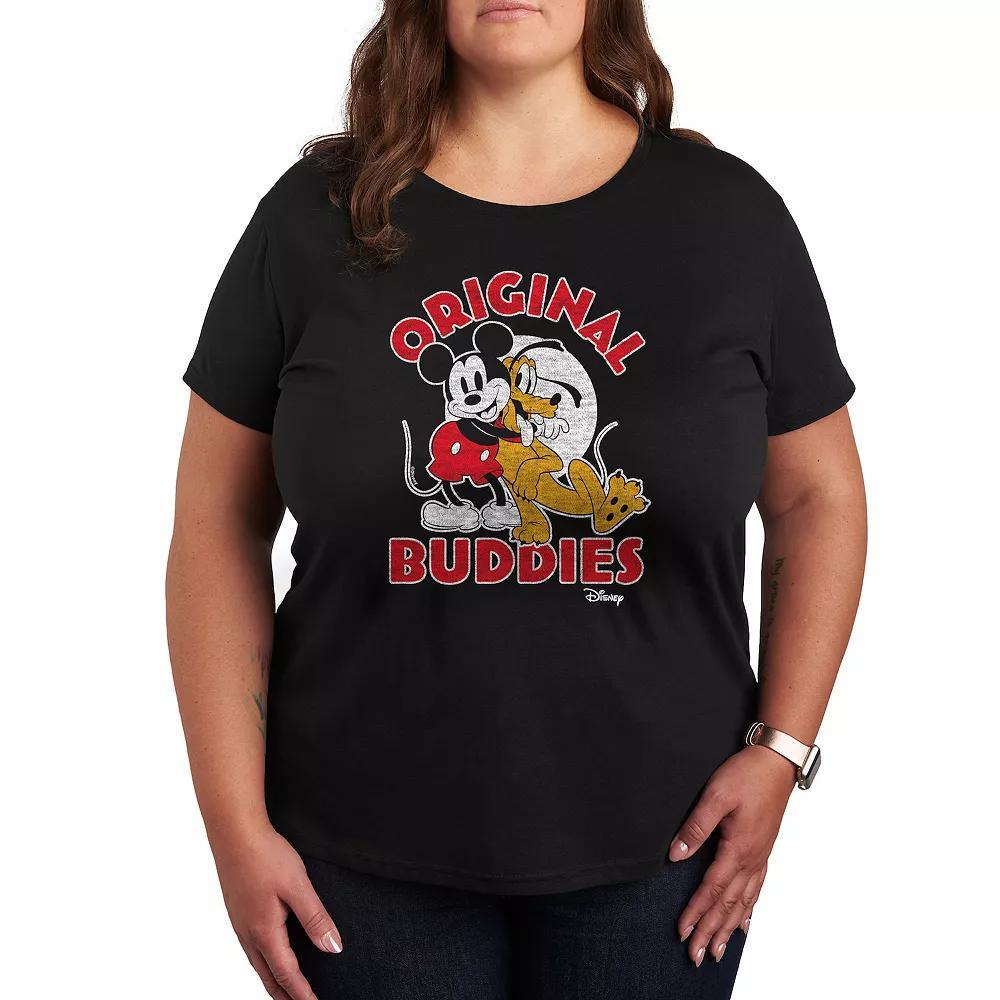 Disney's Mickey Mouse & Pluto Plus Original Buddies Graphic Tee, Women's,  Product Image