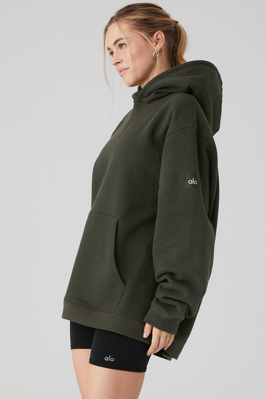 Renown Heavy Weight Hoodie - Stealth Green Female Product Image