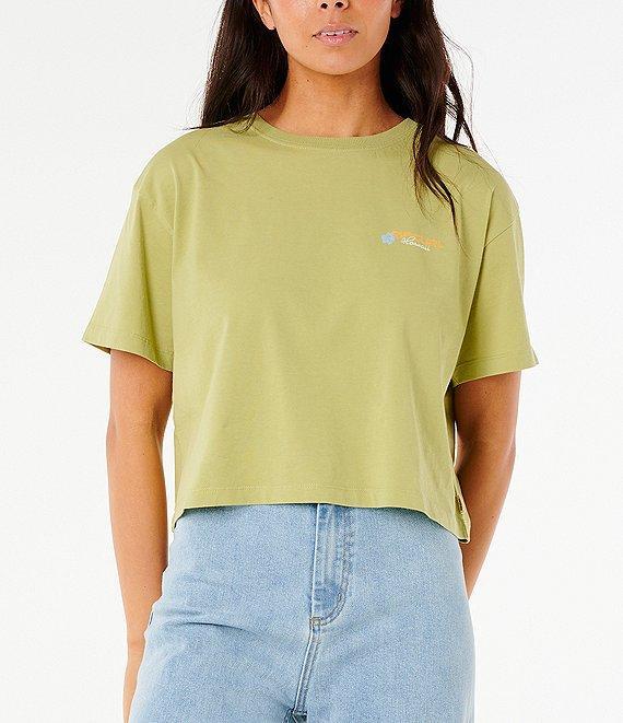 Rip Curl Dune Dancer Short Sleeve Cropped T-Shirt Product Image