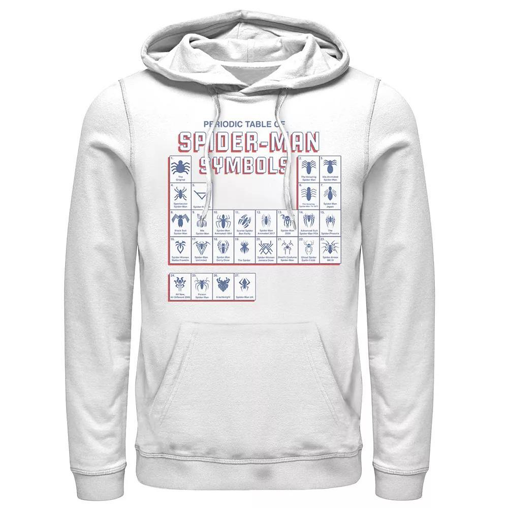 Men's Marvel Spider-Man Periodic Table Of Spider-Man Symbols Hoodie,  Product Image