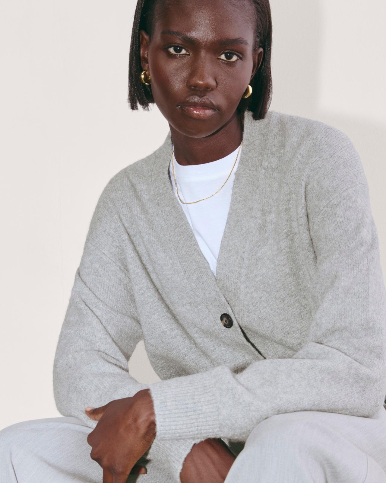 Womens Cocoon Cardigan in Plush Cotton by Everlane Product Image