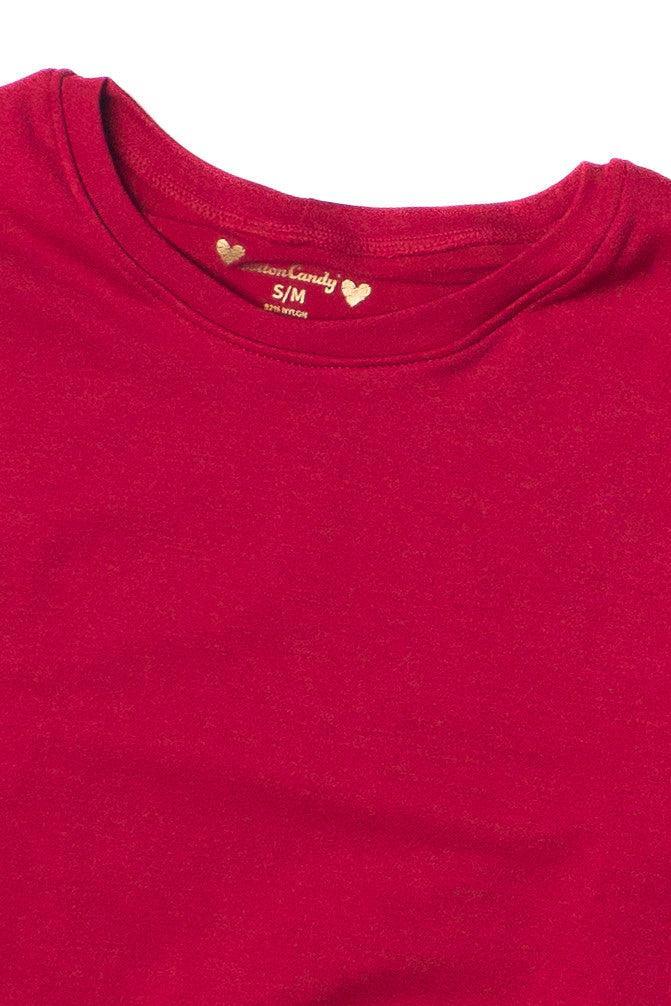 Double Layer Crop Tee Product Image