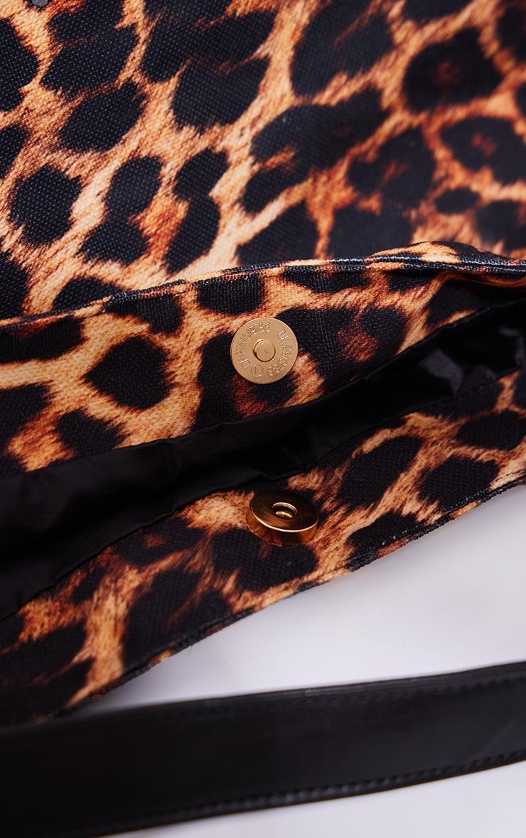 Leopard Print Slouchy Tote Bag Product Image