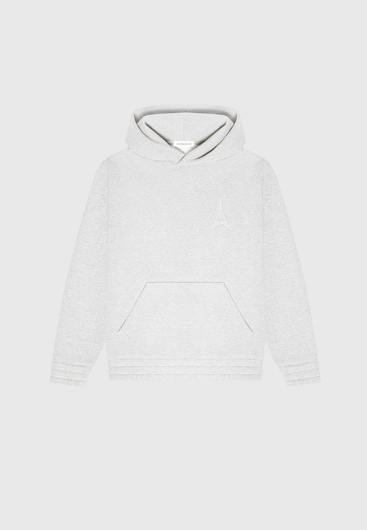 Victor - Eiffel Embossed Hoodie - Grey Male Product Image
