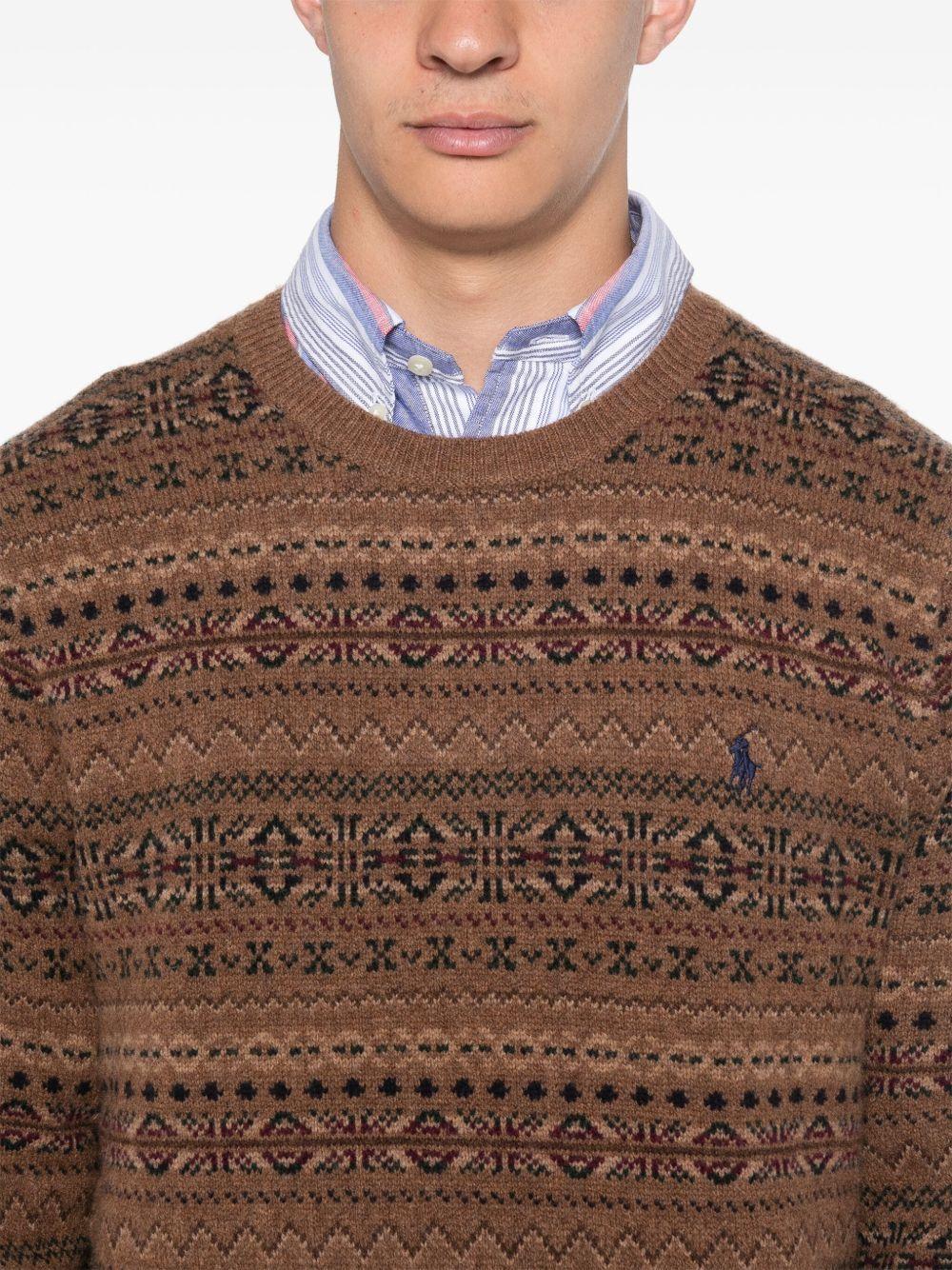 fair isle intarsia-knit jumper Product Image