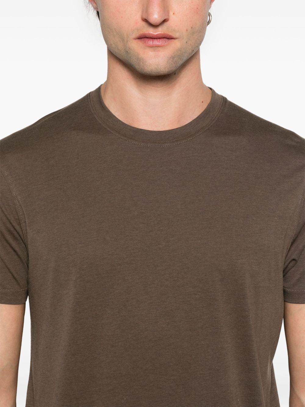 TOM FORD Slim-fit Lyocell And Cotton-blend Jersey T-shirt In Brown Product Image