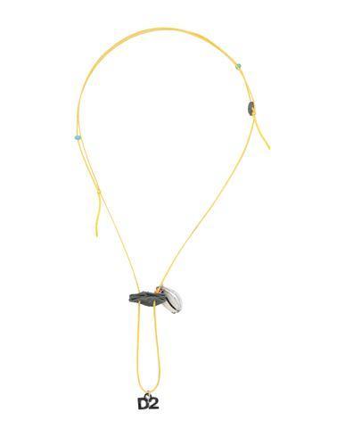 DSQUARED2 Man Necklace Yellow Size - Textile Fibers Product Image