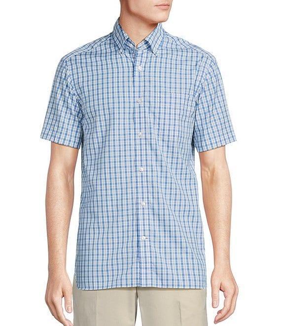 Daniel Cremieux Signature Label Poplin Check Short Sleeve Woven Shirt Product Image