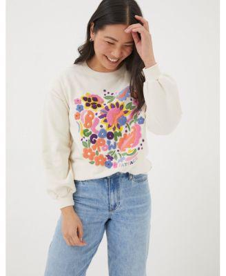 FatFace Womens Alex Art Floral Crew Sweatshirt Product Image