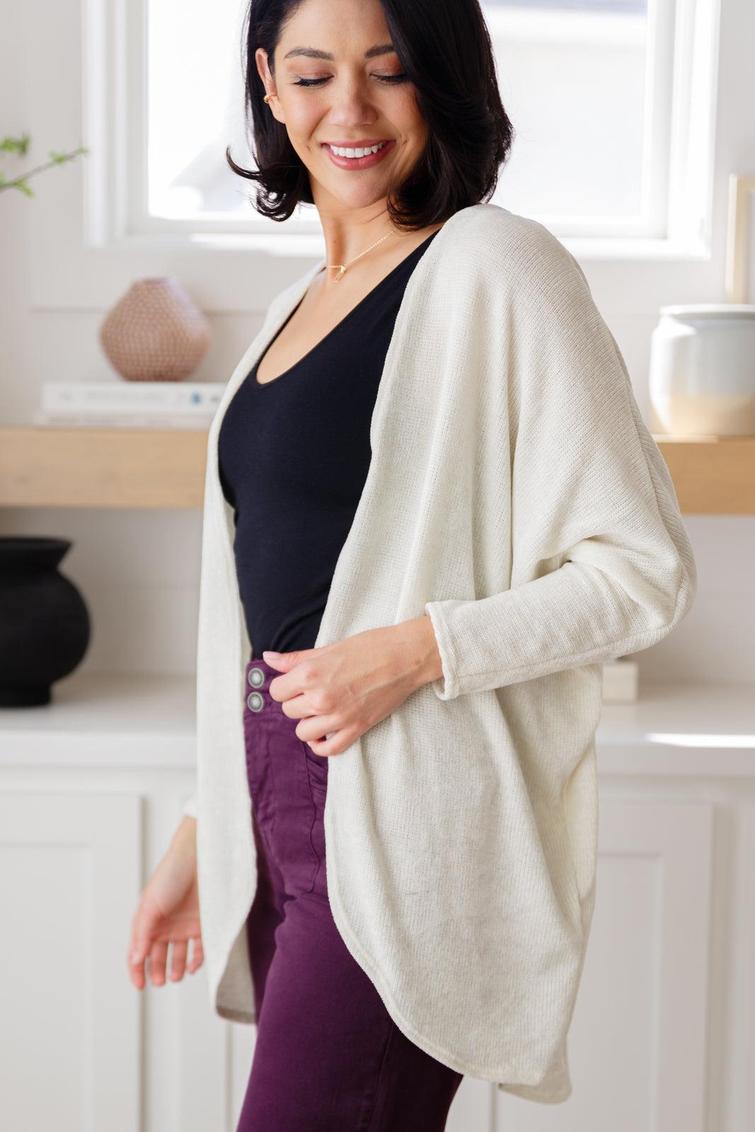 How's It Going Open Front Cardigan Product Image