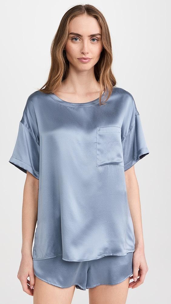 Lunya Washable Silk Tee Short Set | Shopbop Product Image