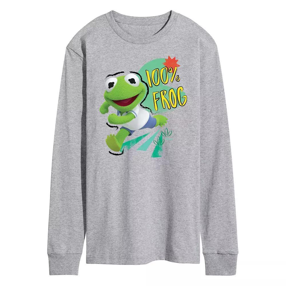 Disney's Muppets Babies Kermit Men's Long Sleeve Graphic Tee,  Product Image