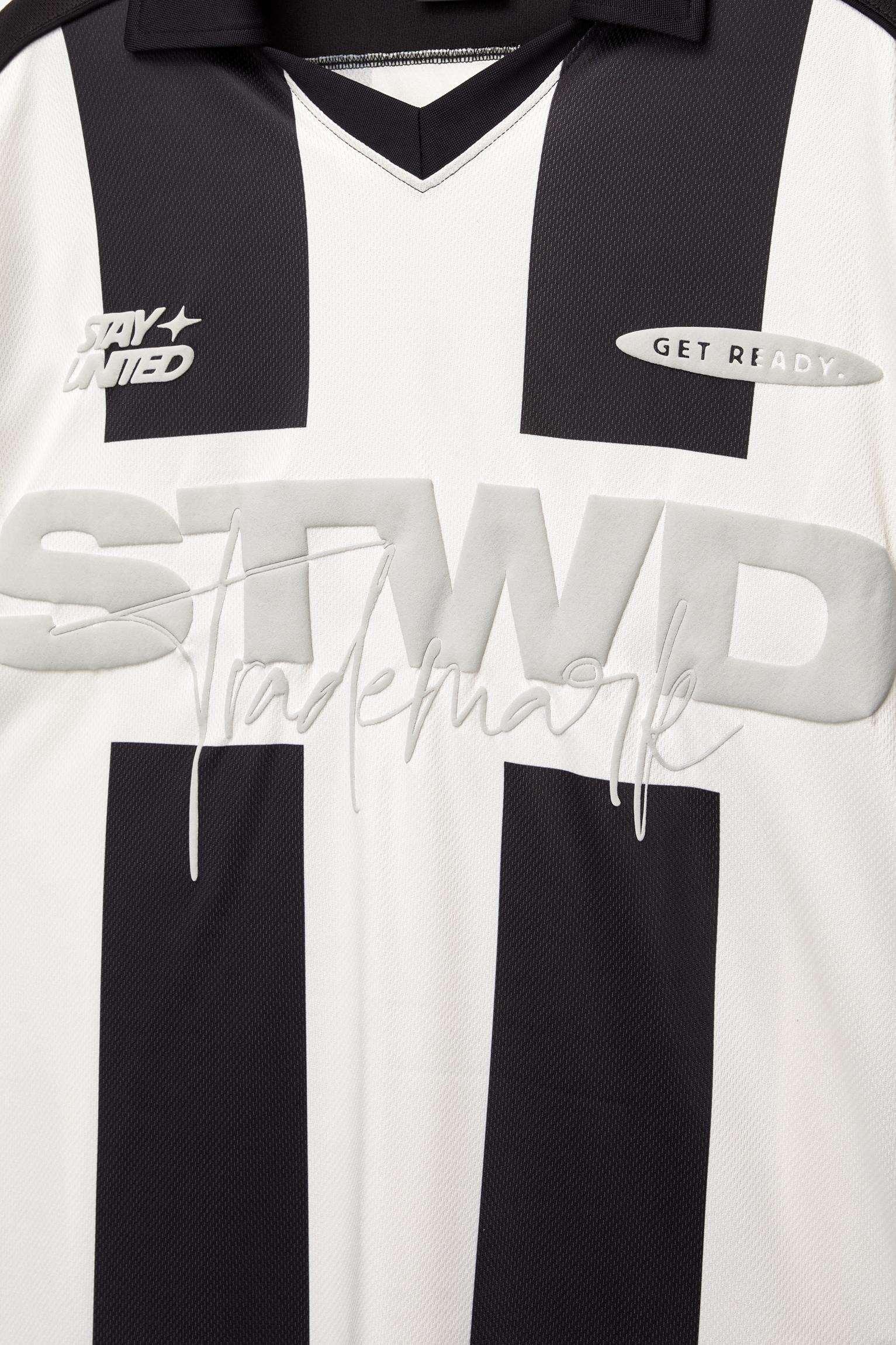 Striped STWD soccer T-shirt Product Image