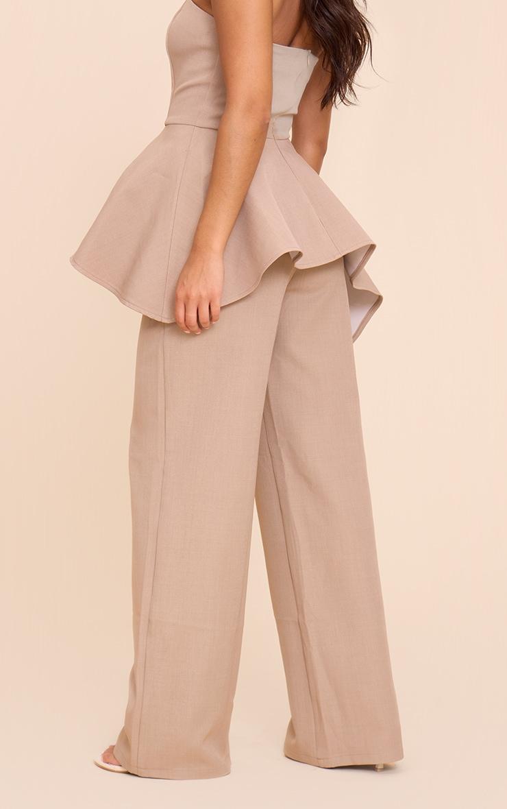 Taupe Premium Tailored Straight Leg Pant Product Image