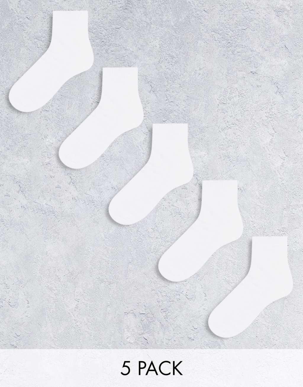 ASOS DESIGN 5 pack ankle socks Product Image