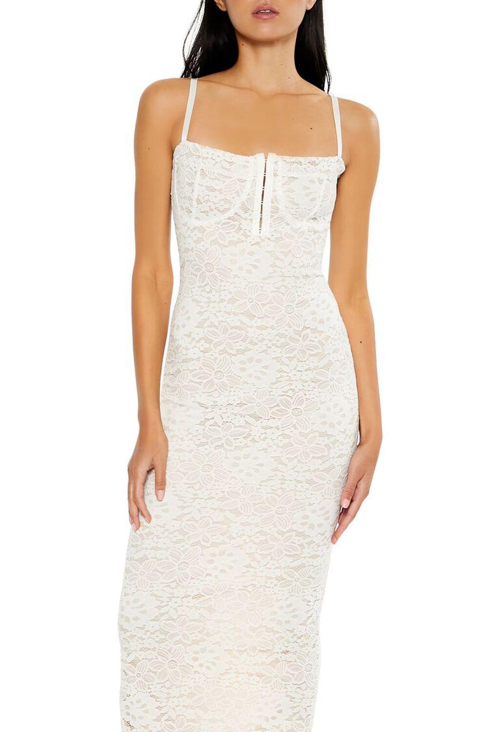 Lace Bodycon Bustier Midi Dress | Forever 21 Product Image