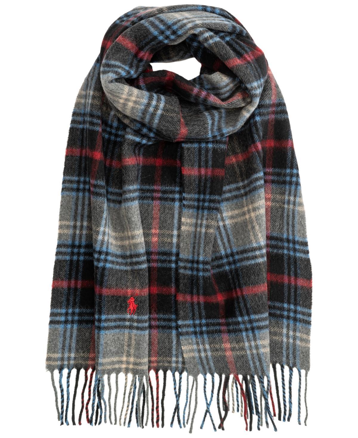 Mens Plaid Wool Scarf Product Image