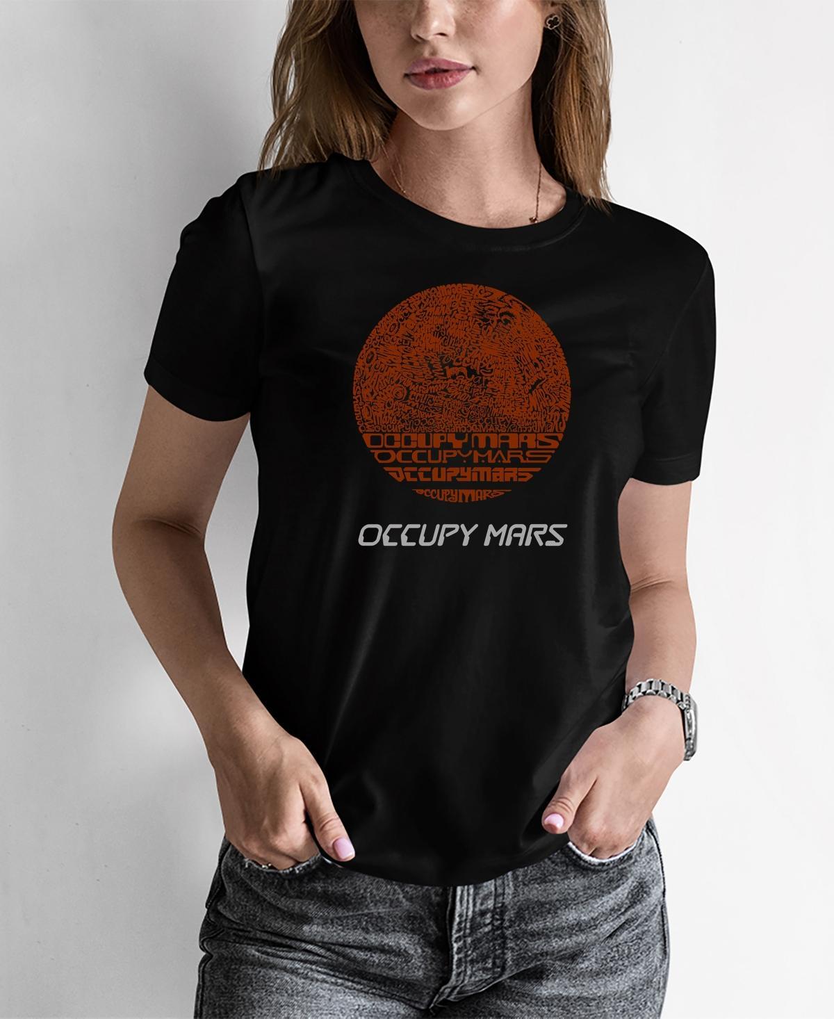 Womens Word Art Occupy Mars T-Shirt Product Image