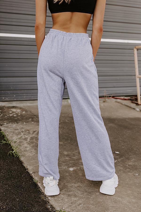 Coziest Place Pants In Grey Product Image