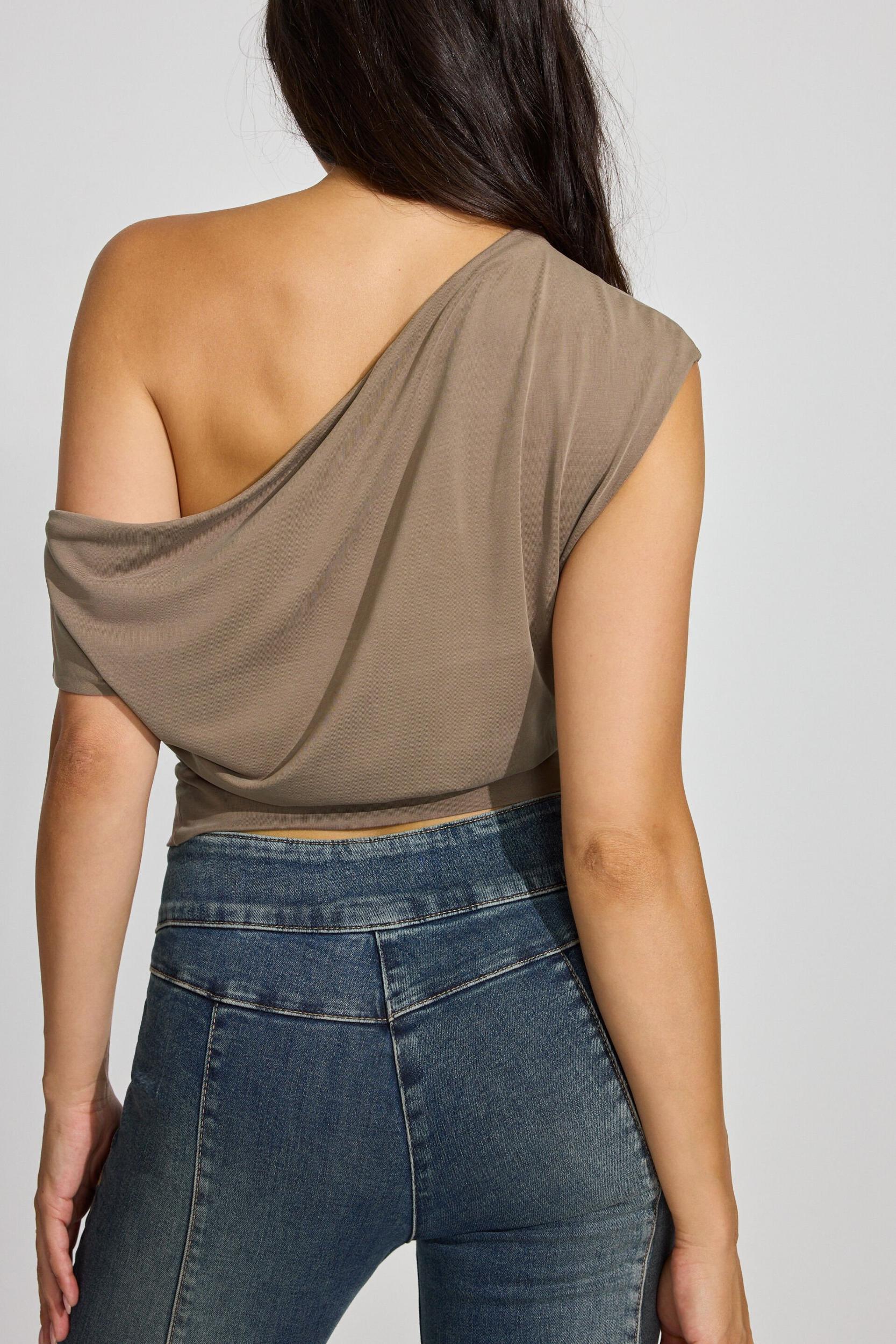 High Neck Cowl Top Product Image