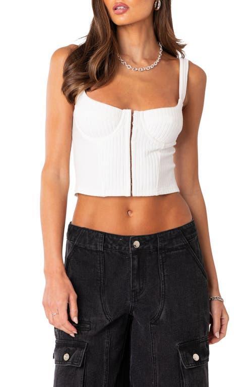 Womens Isadora ribbed corset top Product Image