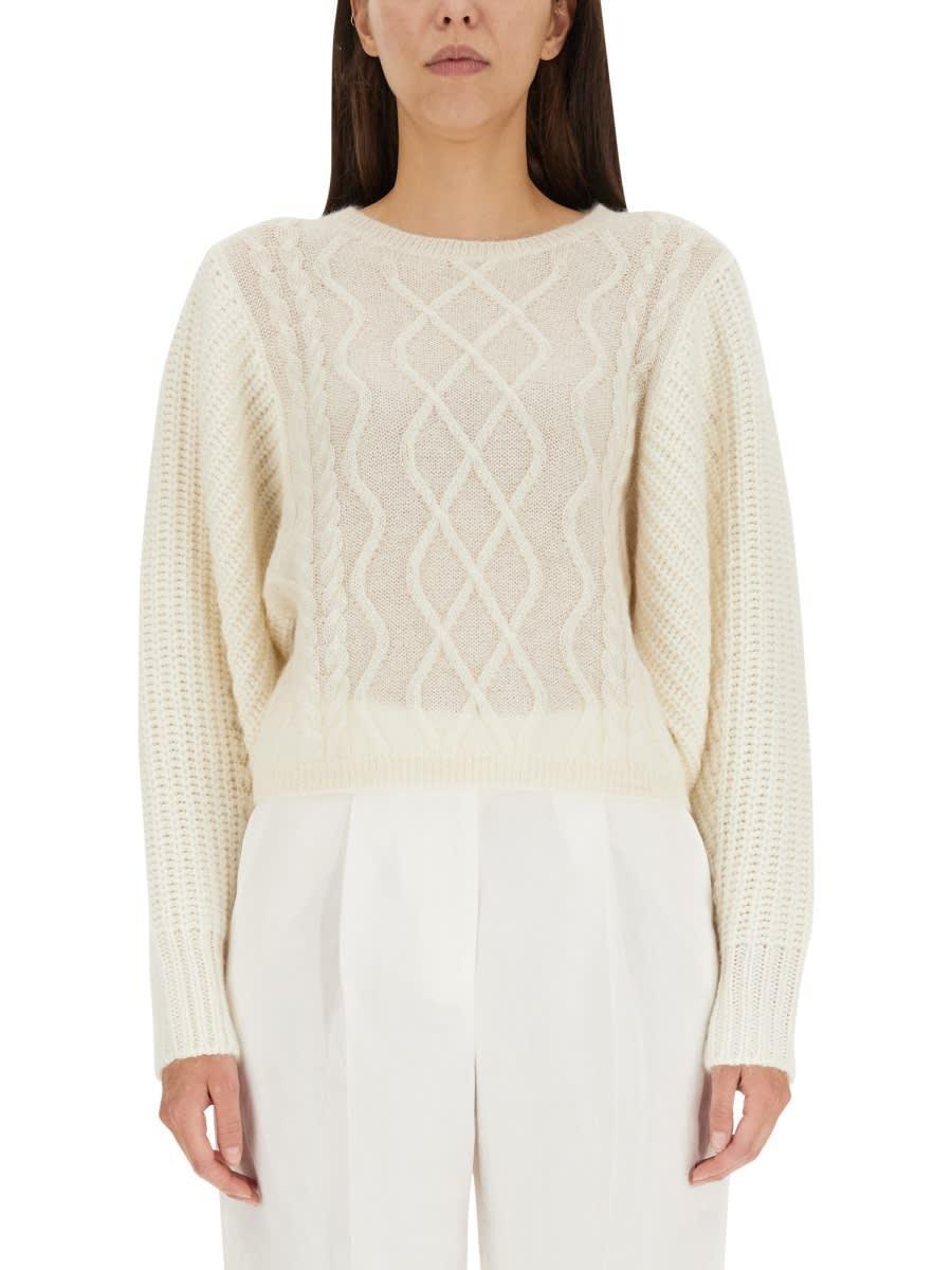 FABIANA FILIPPI Wool Jersey. In White Product Image