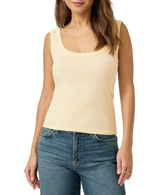 Splendid Faye Knit Scoop Neck Sleeveless Tank Top Product Image