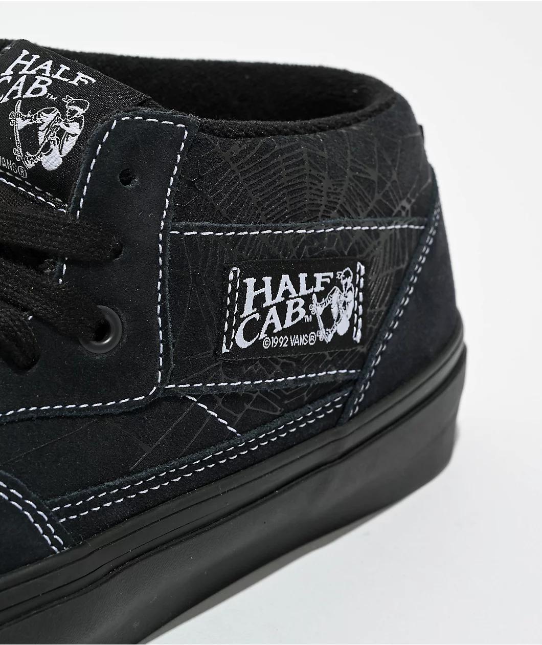 Vans Skate Half Cab Web Dark Grey & Black Skate Shoes Product Image