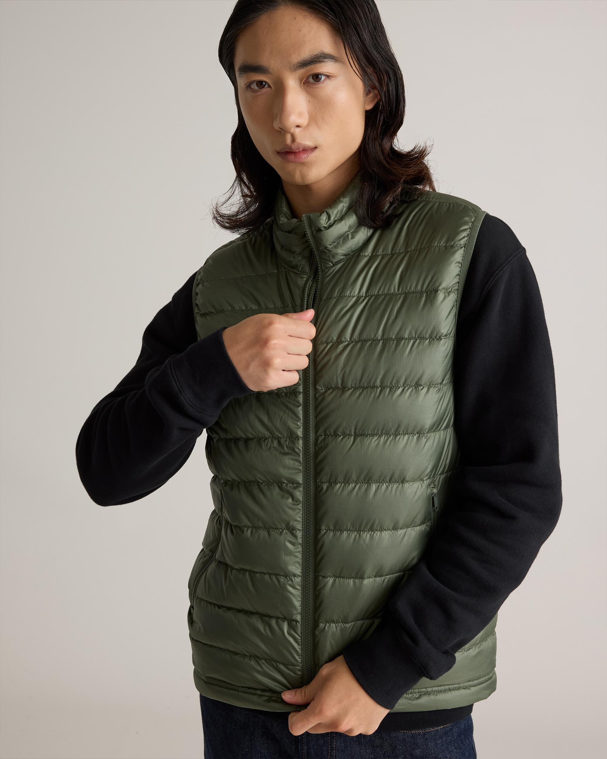 Quince | Men's Lightweight Down Packable Puffer Vest Recycled Polyester Product Image
