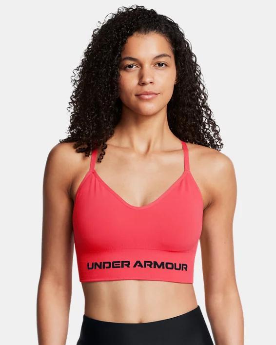 Women's Under Armour Vanish Seamless Low Long Sports Bra, Size: Large, Silca Green Product Image