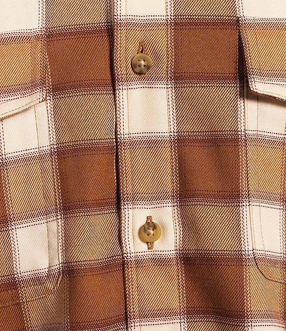 Rowm Big & Tall Long Sleeve Jaspe Small Buffalo Plaid Button Down Shirt Product Image