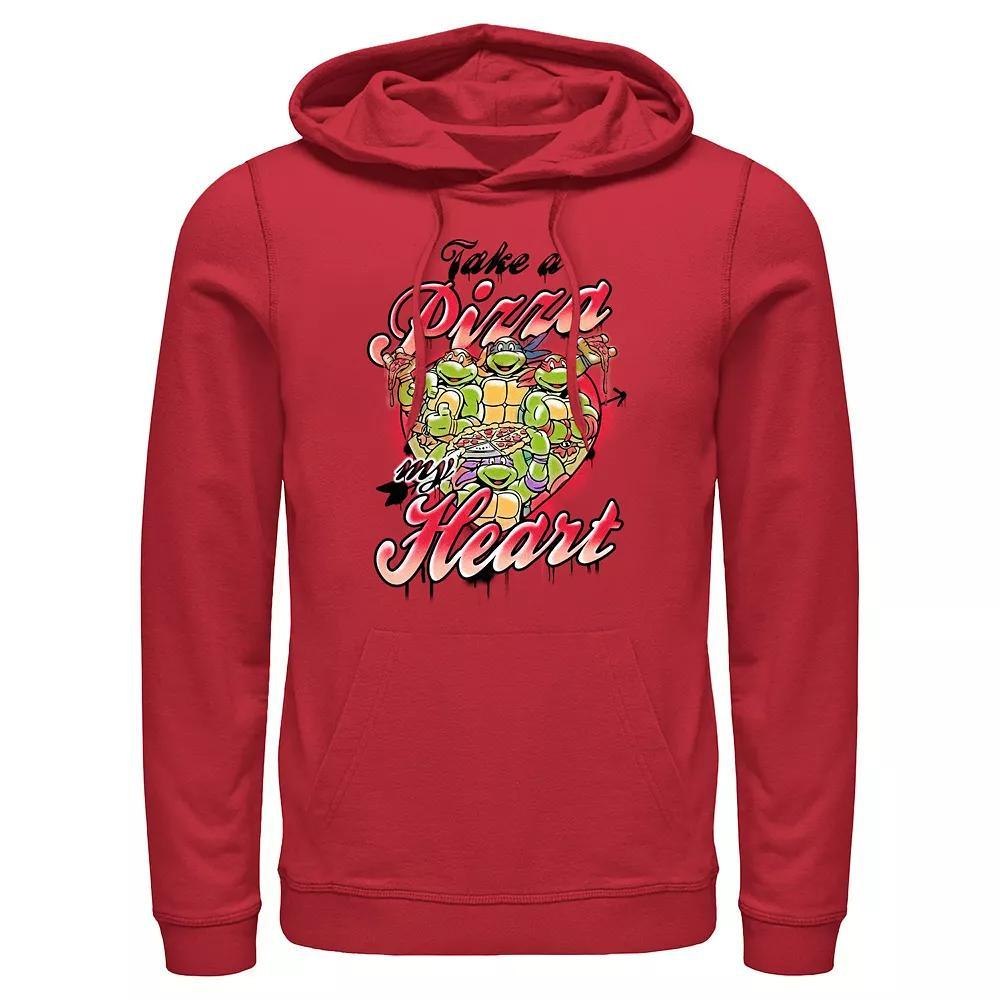 Mens Teenage Mutant Ninja Turtles Take A Pizza My Heart Graphic Hoodie Product Image