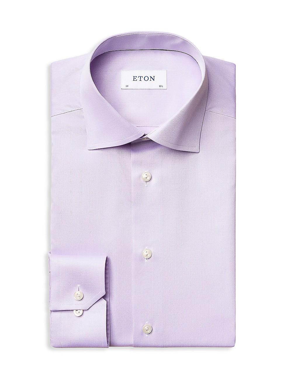 Mens Slim-Fit Twill Dress Shirt Product Image