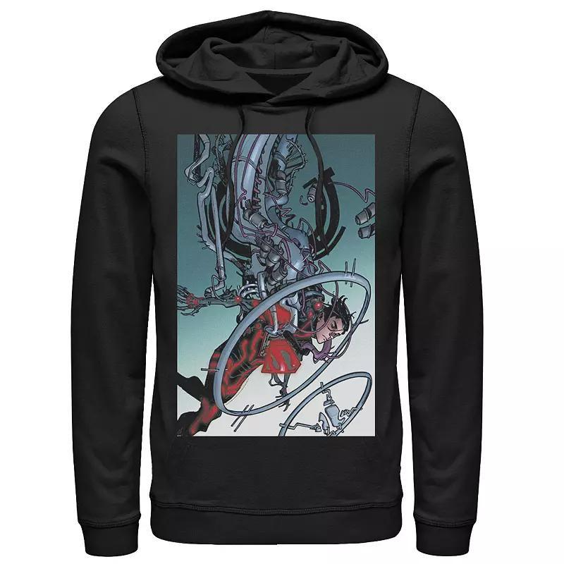 Mens DC Comics Superman Mechanics Comic Poster Hoodie Product Image