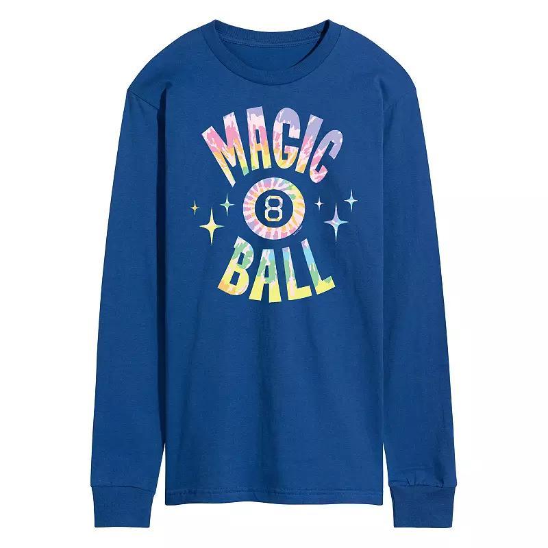 Men's Magic 8 Ball Tie Dye Long Sleeve, Size: Medium, Blue Product Image