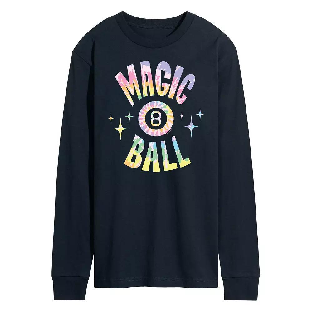 Men's Magic 8 Ball Tie Dye Long Sleeve, Size: Medium, Blue Product Image