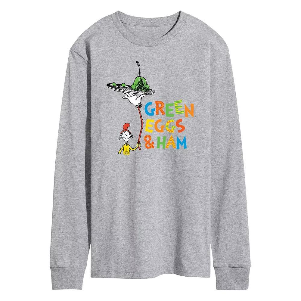 Men's Dr. Seuss Green Eggs Long-Sleeve Tee,  Product Image