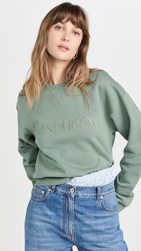 JW Anderson Logo Embroidery Sweatshirt | Shopbop Product Image