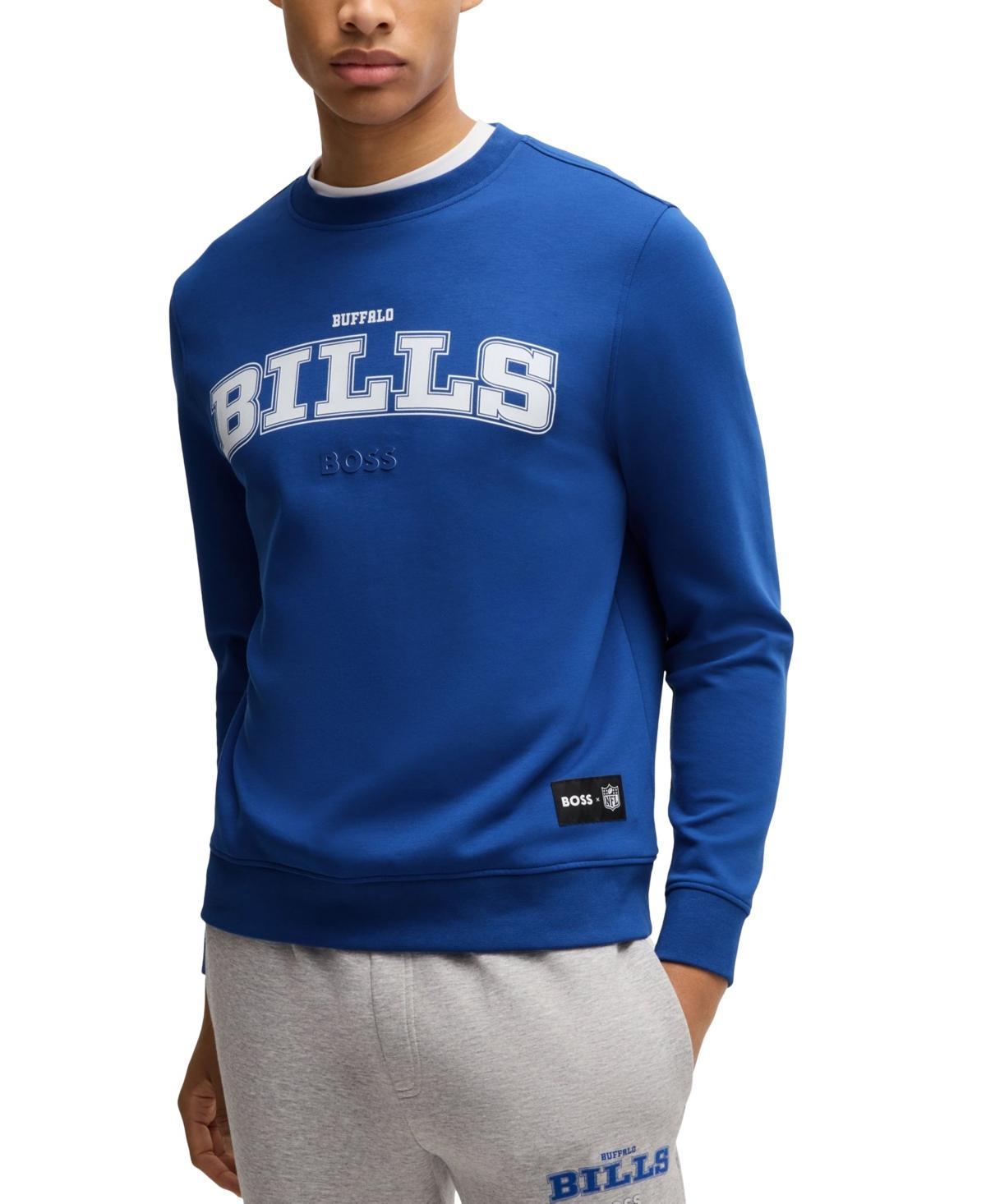 HUGO BOSS Boss X Nfl Regular-fit Sweatshirt With Special Branding In Bills Product Image