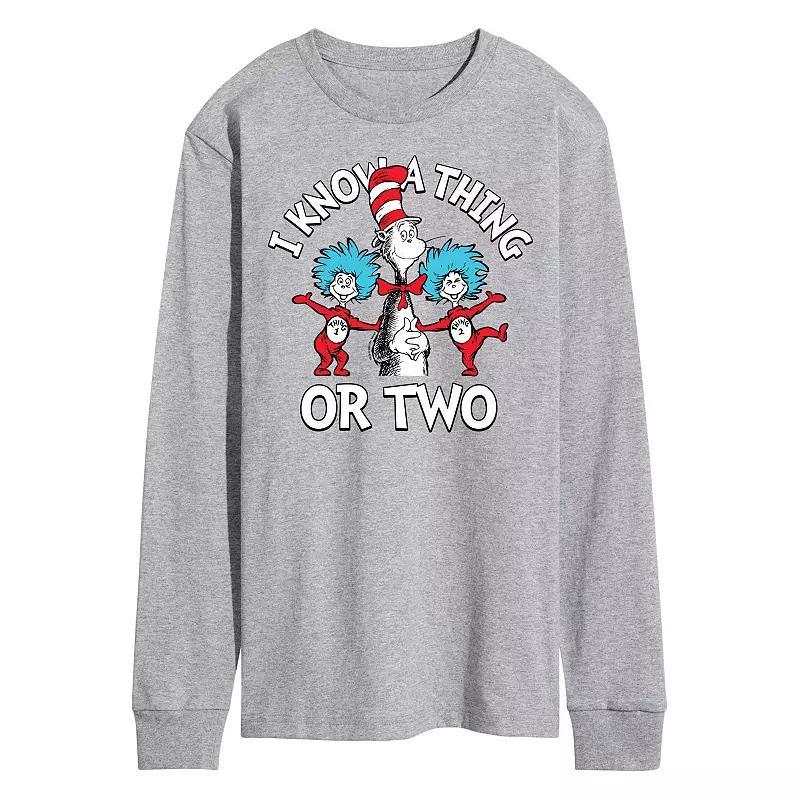 Men's Dr Seuss Know A Thing Or Two Long Sleeve,  Product Image