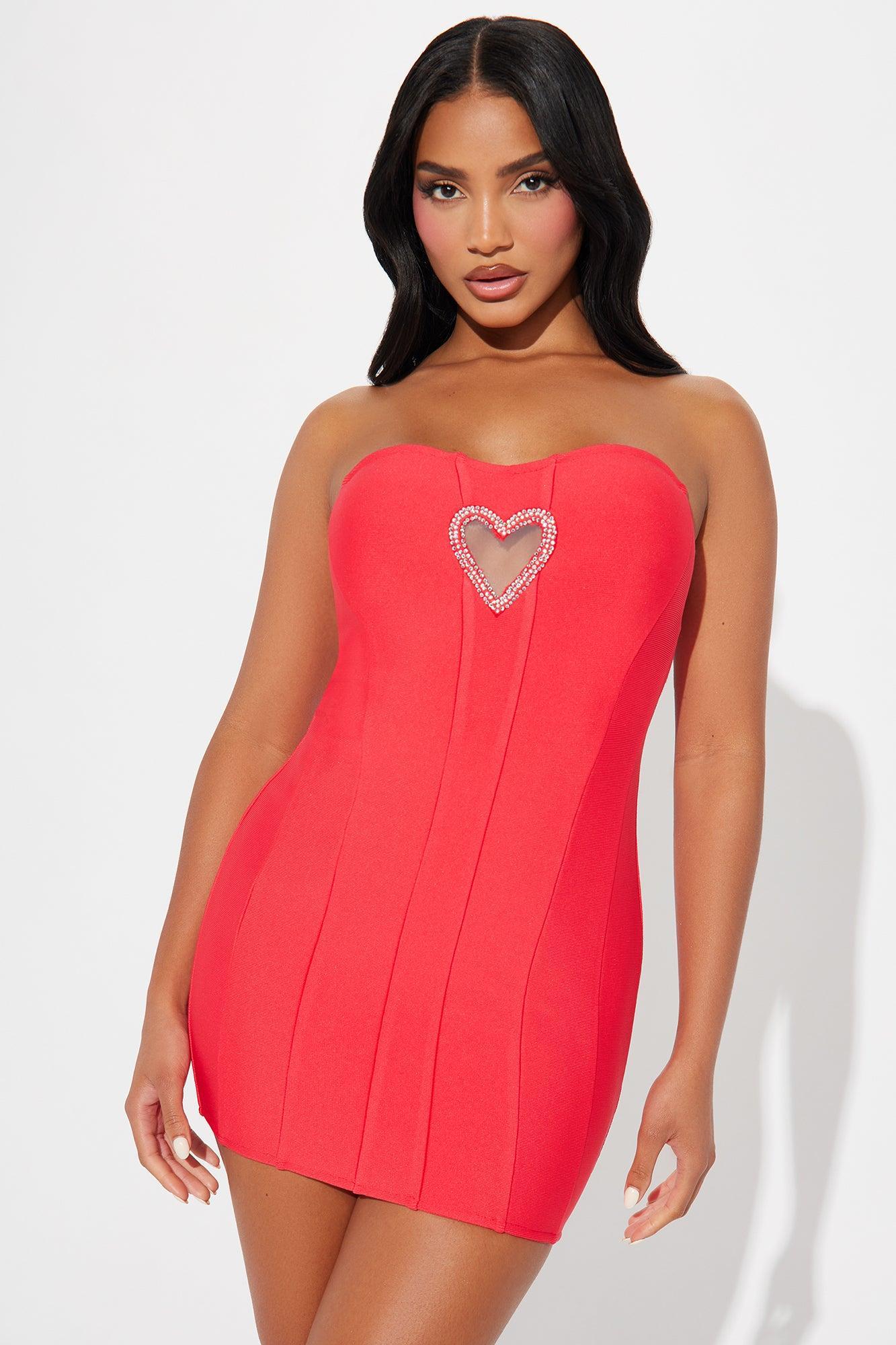 Lover Bandage Micro Mini Dress - Red Product Image